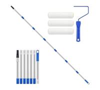 House Paint Roller Set | Adjustable Fine Bristled Brush With Extension Pole