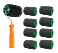 House Paint Rollers, 10-Piece Painting Kit Set, Small Applicator Tools with Replacement Covers, Versatile Brush Roller Pack, Ideal for Interior Walls, Exterior Projects, Home Renovation