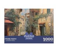 House Puzzle 1000 Pieces, Paper, Educational & Fun for Adults Charming Street View Town Puzzles Teens, Party Game 38x26cm/1000pcs