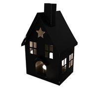 House Shape Candle Holder - Metal Tealight Lantern, Iron Art Home Decor, Christmas Party Favors, Decorative Centerpiece | Elegant Desktop Ornament For Holiday Celebration