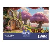 House with Outdoor Terrace 1000 Pcs Cartón Fuerte Rompecabezas Rural Fantasy Home Imposible, Difícil Juego Familiar Puzzle Juego De Desafío Difícil 70x50cm/1000pcs