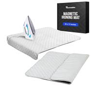 Houseables Manta de Planchado, Almohadilla magnética para lavandería, 18.25 x 32.5 Pulgadas, Gris, Acolchada, Almohadilla Resistente al Calor, Cubierta Alternativa para Tabla de Planchar