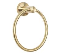 HouseAid Toallero de acero inoxidable para bao, toallero de mano, moderno crculo, toallero redondo, montado en la pared, oro cepillado