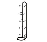 Household Ball Organizer - 45.47 Inch Basketball Holder Stand | 5-Layer Carbon Steel Stand - Vertical Storage Solution to Organize Basketballs Soccer Balls in Garage Gym School Backyard or Court Use