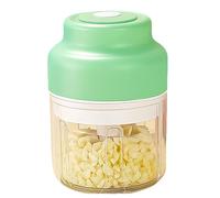 Household Electric Garlic Crusher, Portable Rechargeable Cordless Chopper for Onion, Chili, Ginger, Nuts, Meat & Fruits (Green)