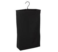 Household Essentials Bolsa de lavandería para colgar en la puerta, bolsa de lona lavable con asa de bucle, capacidad para dos cargas de lavandería, ideal para dormitorios y espacios pequeños, color