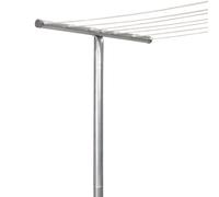 Household Essentials, Tendedero de Acero Plateado para Exteriores con Poste en T