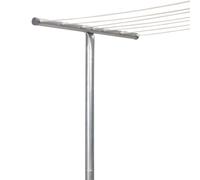 Household Essentials, Tendedero de Acero Plateado para Exteriores con Poste en T