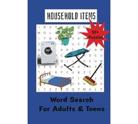 Household Items: Word Search with Easy/Medium to Read about Things You Would Find Around The House| Puzzle gets harder as goes along | 6x9 inches, 110 ... Gifts for free times, holidays or gifts