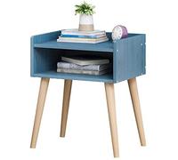 Household Locker Bedroom Assembly No Pumping Bathroom Living Room Corridor 33X28X44cm Storage Box (Color : White) (Blue Wood)