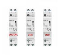 Household Modular AC Contactor AC220V 2P 16A 20A 25A 2NC 2NO 1NO1NC 50/60Hz 1pcs(2P 25A 2NC)