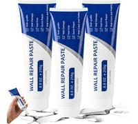 Household Waterproof Wall Repair Paste, Drywall Patch Repair Kit with Scraper, Drywall Repair Kit for Holes Cracks Nail Holes, Dents Small Damage, Dents Small Damage (3pcs)