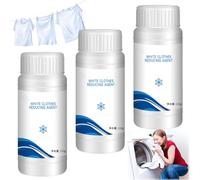 Household White Clothing Reducing Agent,White Laundry Whitener,White Clothing Stain Remover, Remove Stains Reducing Agent(3pcs)