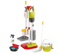 Housekeeping Play Set - Kids Cleaning Toy | Indoor Role Play Set - Long-Tail Educational PP Material 22 Piece Pretend Vacuum and Cleaning Accessories For Boys Girls Early Learning Birthday Holiday