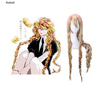 Houseki no Kuni Sphene Trenzas de colores mixtos Peluca de cosplay Pelo sintético Halloween País de joyas Juego de roles 110 cm