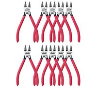 HOUSERAN Alicates de Corte,10 Piezas, 152mm, Cortador Alambre, Alicates de Corte Lateral, Cortador Lateral Con Resorte, Alicates Joyeria, para Joyería, Flores Artificiales, Artesanía, Rojo