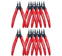 HOUSERAN Alicates de Corte, 10 Piezas, Cortadores de Cables Eléctricos, Cortar Alambre, Precisión Alicate Cortador, Alicates de Corte a Ras, Cortadores para Fabricación de Joyas, Modelos