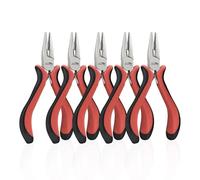 HOUSERAN Alicates de joyería 8 Piezas, herramientas para hacer joyas con alicates de punta de aguja, cortadores de alambre, alicates de punta redonda, alicates de punta doblada