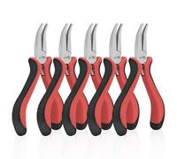 HOUSERAN alicates de joyería 8 Piezas, herramientas para hacer joyas con alicates de punta de aguja, cortadores de alambre, alicates de punta redonda, alicates de punta doblada