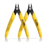 HOUSERAN Cortadores de descarga, paquete de 2, alicates de corte micro empotrado de 5 pulgadas con resorte, pinzas de corte lateral, mini cortadores de alambre, cortadores de alambre modelo,