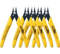 HOUSERAN Cortadores de descarga, paquete de 5, alicates de corte micro empotrado de 5 pulgadas con resorte, pinzas de corte lateral, mini cortadores de alambre, cortadores de alambre modelo,