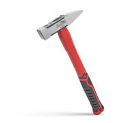 HOUSERAN Martillo de ingeniero, martillo de chapa de 400 g, martillo cruzado con agarre de goma antideslizante para construcción, jardinería, mejoras del hogar