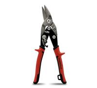HOUSERAN Tijeras para Chapa 10" Corte Derecho Offset, Cizalla Profesional CR-MO con Doble Palanca - Tijeras de Aviación para Metal, Pladur y Chapas Metálicas