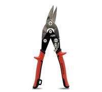 HOUSERAN Tijeras para Chapa de 10" Corte Izquierdo Offset, Cizalla de Aviación Profesional CR-MO con Doble Palanca - Ideal para Metal, Pladur y Chapas Metálicas