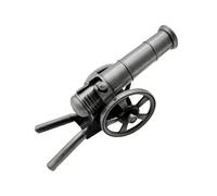 HouseVibe Modelo de Cañón Italiano Decorativo Estatuilla Metal Coleccionable Regalo para Niños Entusiastas Militaria- Plata