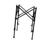 HouseVibe Pata de mesa plegable extensible, elevador de patas plegable ligero, repuesto de acero ajustable para cocina, mesa al aire libre, bricolaje, negro, S