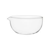 HouseVibe Tazón de vidrio de borosilicato alto para matcha con boquilla de vertido, resistente al calor, taza de té japonesa de 350 ml, 4 pulgadas - 550 ml