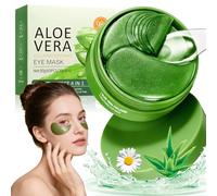 HOUSN Parches Ojos De Aloe Vera, 60 Eye Patches Hidratantes, Parches Ojeras Y Bolsas, Aliviar Fatiga Reducir Hinchazón, Antiojeras Mujer Y Hombre Cuidado Contorno De Ojos