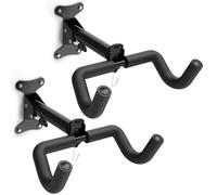 Housolution Soporte De Pared Para Bicicletas - Acolchado de Espuma EVA, Acero Al Carbono, Ajustable Para Bicis De Carretera, Montaña E Híbridas Hasta 48,5 Lbs. Ahorra Espacio En Garaje/Casa, 2 Paquete
