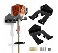 Housolution Soporte Para Recortadoras de 8'' Con Recubrimiento de Goma, [2 Pack] Colgador Resistente para Desmalezar, Gancho Organizador Para Recortadora, Cortasetos, Soplador De Hojas y Motosierra