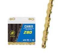 HOUSON Cadena de acero inoxidable para bicicleta de 116 eslabones de 1/2 x 11/128 pulgadas, para candado de cadena, bicicleta de montaña, bicicleta de carreras, deportes, 6/7/8/18/21/24 velocidades