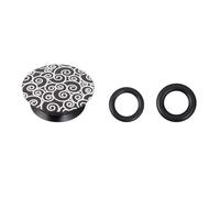 HOUSON Cubierta de manivela para bicicleta, manivela de bicicleta, tornillo de aleación de aluminio, brazo de manivela, perno de fijación, tapón para bicicleta de montaña de 21 - 23 mm, color negro