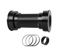 HOUSON Eje inferior Pressfit para BB86/BB92 (41 mm), rodamientos de cerámica, eje de 24 mm, incluye adaptador y espaciadores, aluminio ligero