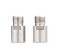 HOUSON Extensión de pedal de bicicleta de 20 mm para pedales de rosca de 9/16 pulgadas, plata, para bicicleta de montaña, plegable, bicicleta de carretera