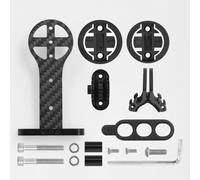 HOUSON Soporte de fibra de carbono para bicicleta, soporte integrado para manillar de bicicleta de carretera, compatible con Garmin Edge, Bryton, cámara G-oPro, y lámpara