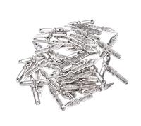 Housoutil 1 Juego Accesorios De La Temporada De Graduación Colgante De Plata Pulida Encanto Colgante De Aleación Joyería Haciendo Colgantes Diy Encantos En Forma De Pluma 50 Piezas