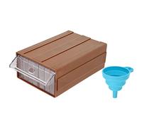 Housoutil 1 Juego Almacenamiento para Herramientas de Dibujo de Diamante con Embudo y Pegatinas Caja de Extraíble para Almacenar Joyas Perlas y Accesorios de Arte Diy