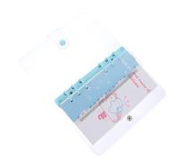 Housoutil 1 Juego Cuaderno Desmontable de Páginas Sueltas Color Azul Humo para Notas Diarias y Dibujos Recarga para Cuadernos de Anillas Papelería Escolar y Personal