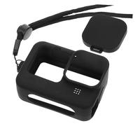 Housoutil 1 Juego Funda de Silicona Protectora para Estuche y Prueba de Polvo Compatible con Cámara de Acción Micrófono y Altavoz Cuerda para Transporte