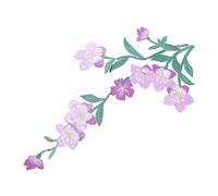 Housoutil 1 Juego Parches De Ropa De Flores Bordadas De Aplique Para Decoración De Ropa Y Accesorios Para Diy Para Vestidos Y Manualidades 2 Piezas