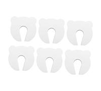 Housoutil 1 Juego Protector De Puerta Antideslizante para Bebés De Seguridad para Evitar Atrapamientos De Dedos para Mascotas Compatible con Manijas De Puerta Interiores 6 Piezas