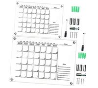 Housoutil 1 Juego Tablero de Mensajes Acrílico Transparente Erasable Accesorios de Oficina y Planificación para