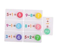 Housoutil 1 Juego Tarjeta de numérica además de Tarjetas Juguete para Aprender matemáticas Tarjetas de Rompecabezas matemáticos Tarjetas de Juego de matemáticas
