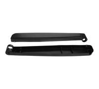 Housoutil 1 Par de Reposabrazos para Silla Plegable de Plástico Negro, Accesorios Resistentes al Clima y Diseño Ligero, Ideales para Descansar y Leer al Aire Libre