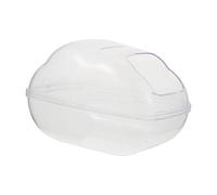 Housoutil 1 Pc baño de hámster Sala de Sauna para hámster contenedor de baño de Arena bañera pequeño Recipiente de plástico baño para hámster pequeño baño para Mascotas Oso Dorado Tina Rubor