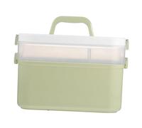 Housoutil 1 Pc Caja de almacenaje estuche de almacenamiento multiusos cosas de uñas caja de herramientas esmalte de uñas Estuche portátil para esmaltes de uñas. doble capa Organizador